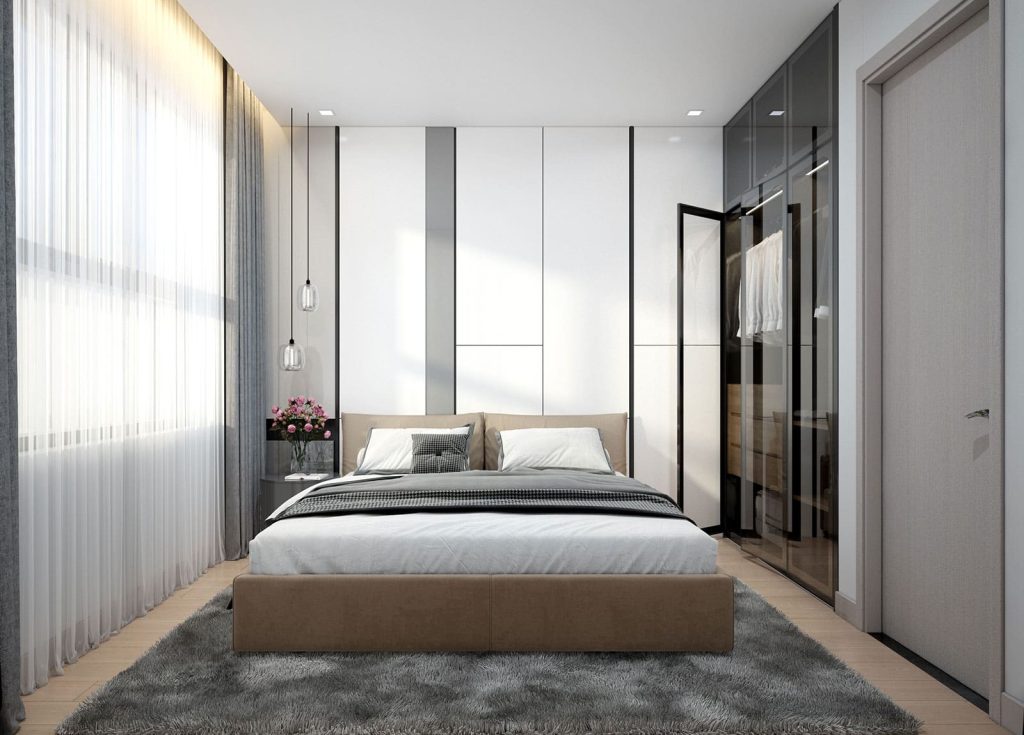 Hình ảnh phối cảnh căn hộ mẫu 3 phòng ngủ dự án The Maison.